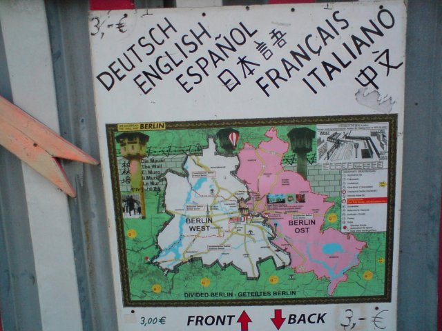 Berlin geteilt Karte